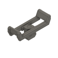 MODULAR SOLUTIONS CABLE TIE DOWNS 1/4 TURN CABLE BLOCK, 45MM, GRAY